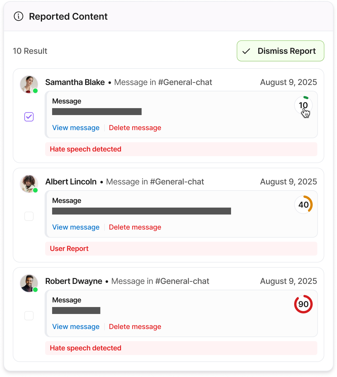 Zakaya Moderation Tools